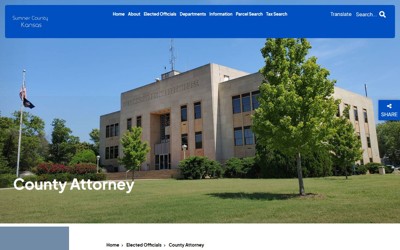 Sumner County Clerk records County Attorney prosecution office distinction