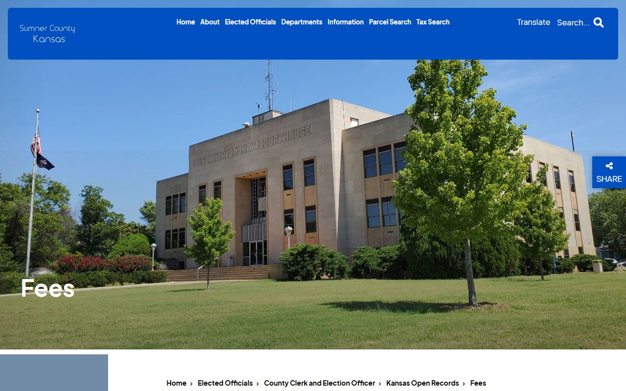 Sumner County Clerk records KORA fees and advance payment rule
