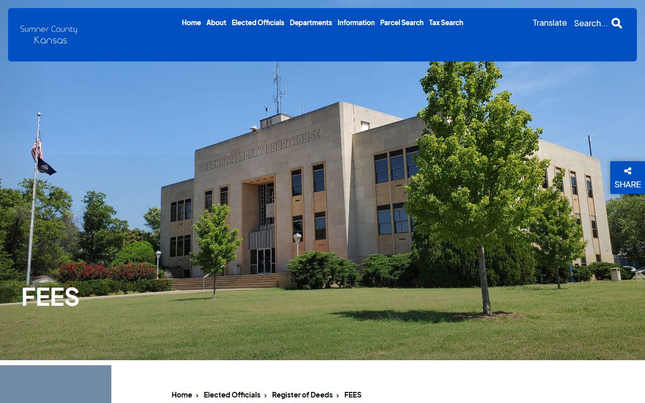 Sumner County Clerk records Register of Deeds fee schedule