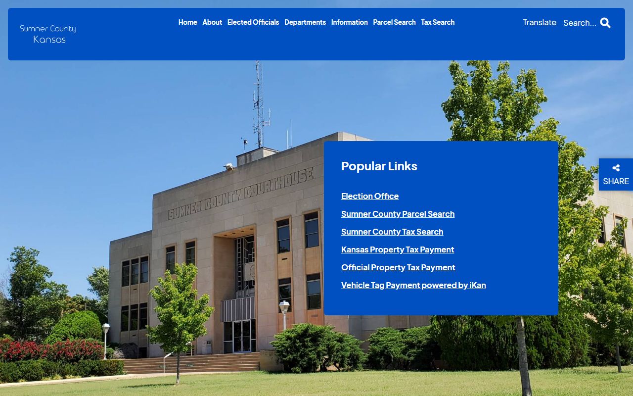 Sumner County court records government homepage source